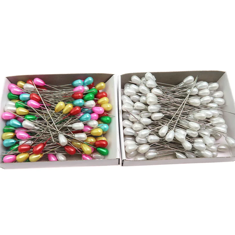 144pcs/set colorful&white positioning needles DIY sewing tools accessory patchwork locating pearl light straight pins