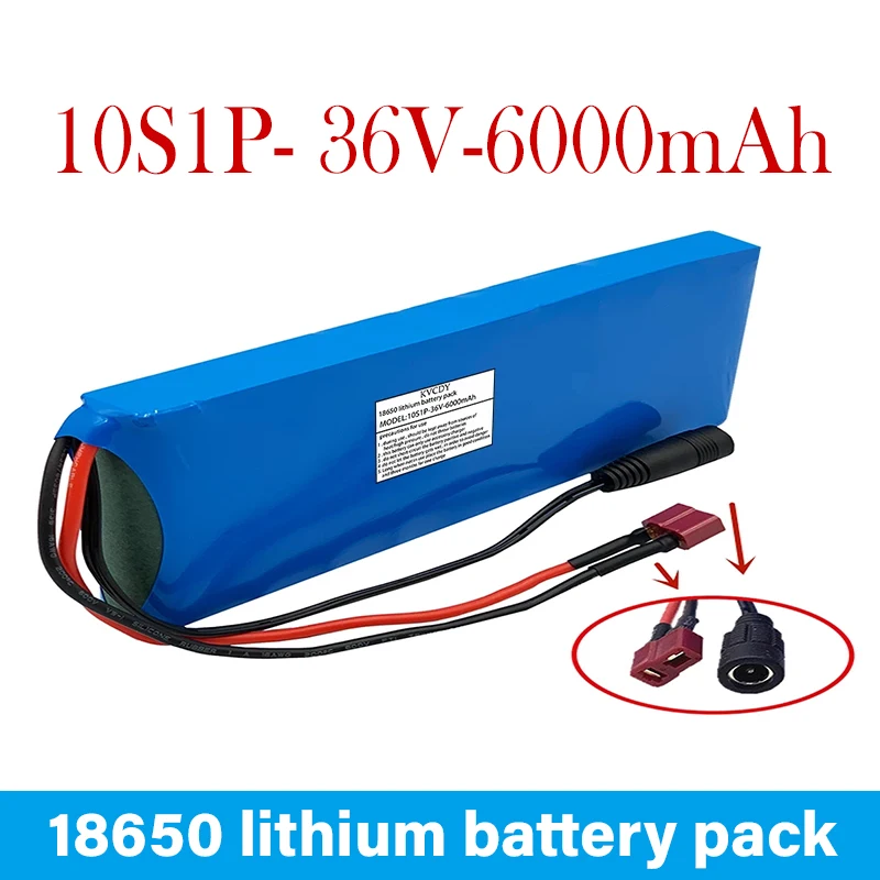 

New 36V Battery 10S1P 6Ah 36V 6000mah 18650 Lithium Ion Battery Pack ebike Electric Car Bicycle Scooter Belt 20A Battery Pack