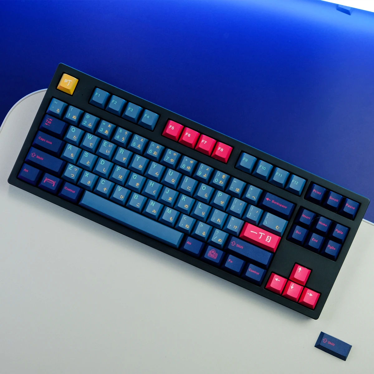 Teclado Mecânico Keycaps para Interruptor mx Keycap Japonês Perfil Cereja Pbt Sublimação Dye Japão Kabukicho 129 Chaves - Imagem 4