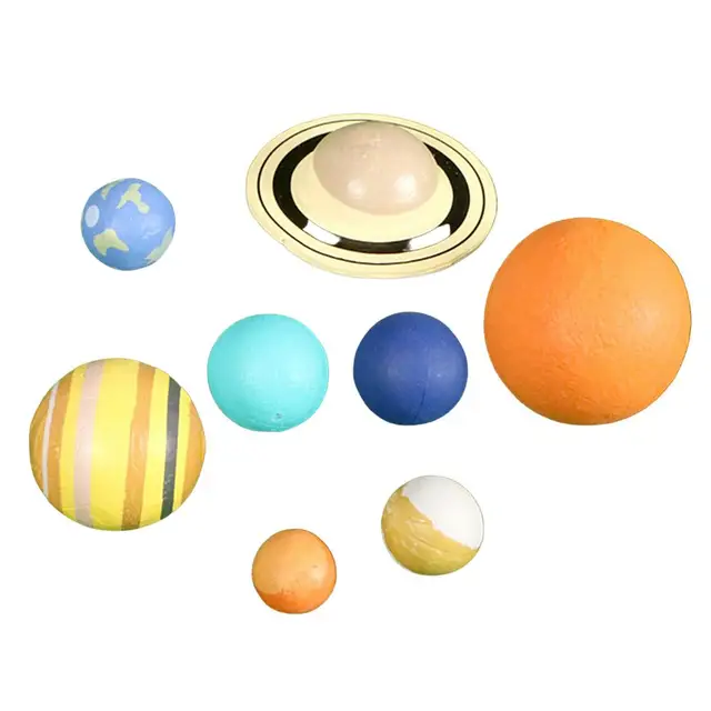 10x Solar System Planet Balls Solid Sponge Soft Ball Eight