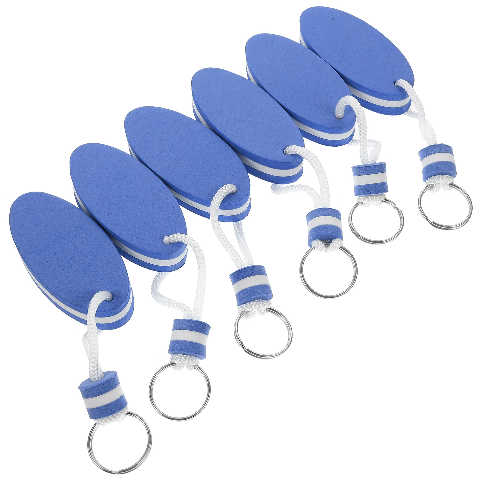 6 Pcs Keychain EVA Floating Water Foam Compact Keys Souvenirs Team Sports Surfboard Keychain Floating For