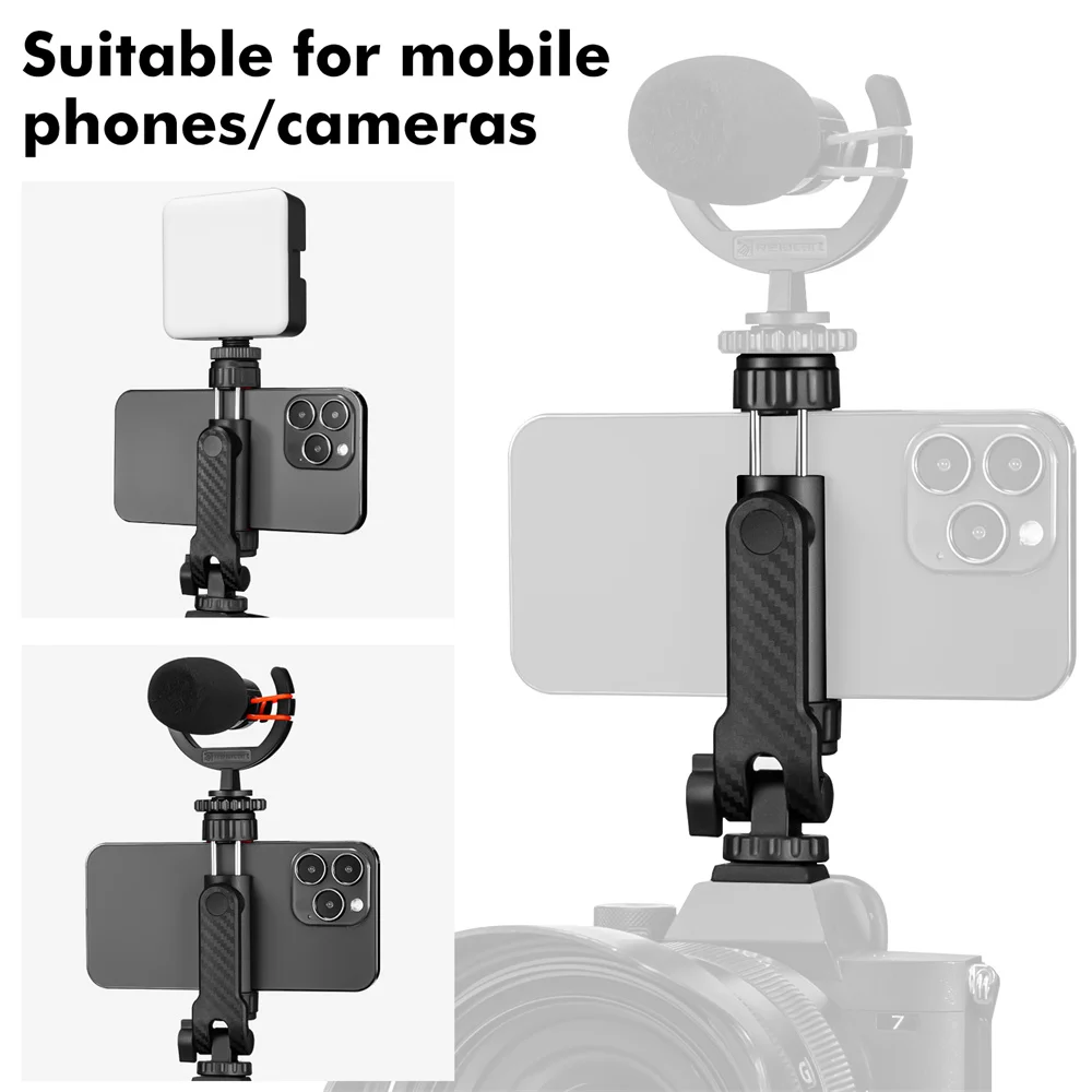 Camera Monitor, Braçadeira de tripé para Smartphone, Vlog, Novo