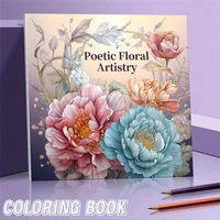 1pc Art Coloring Book 22 Page Coloring Books Gift For Birthday Party Relieve Stress Kill Time Graffiti Painting Drawing Art Book 1
