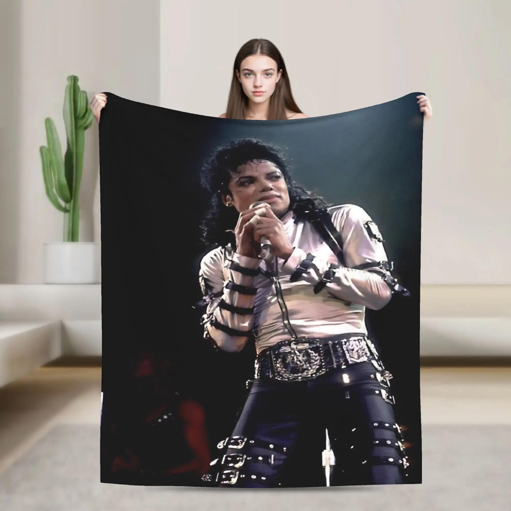 MJ King Of Pop Michael Jjackson Blankets Quality Soft Throw Blanket