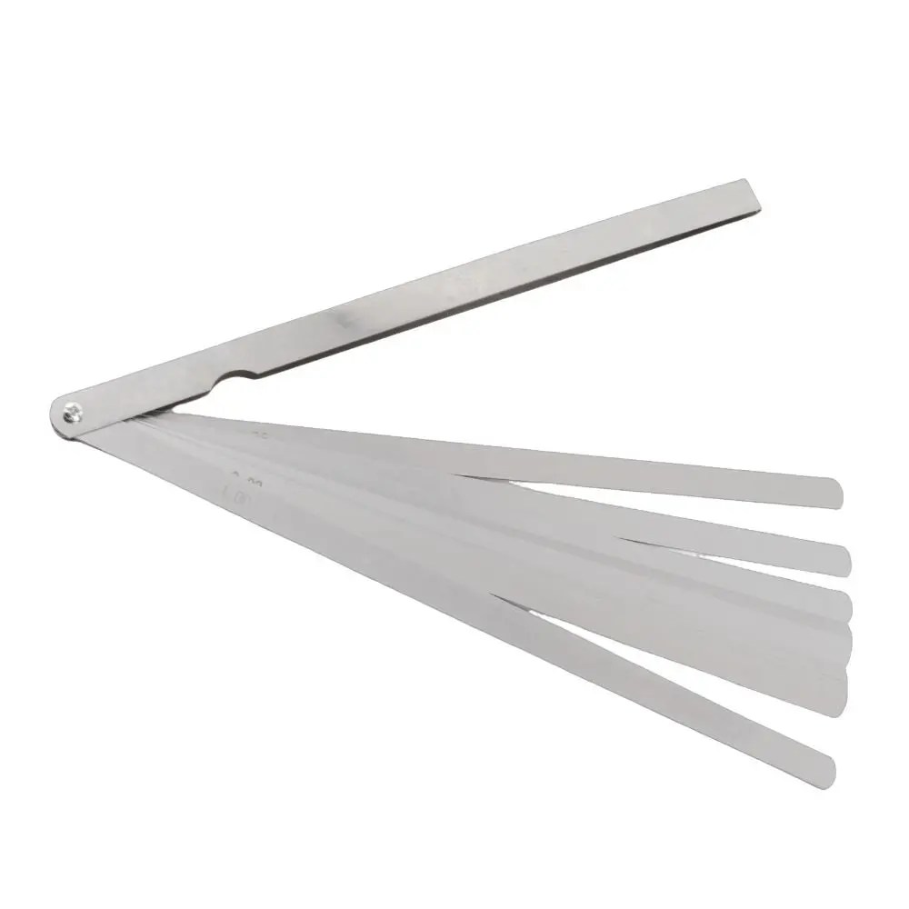 17 블레이드 메트릭 필러 게이지 ? 0.02-1.00mm ? 스테인리스 스틸 ? 간격 측정 도구 ? 표시된 미터법 12인치 길이 / 300mm ?
