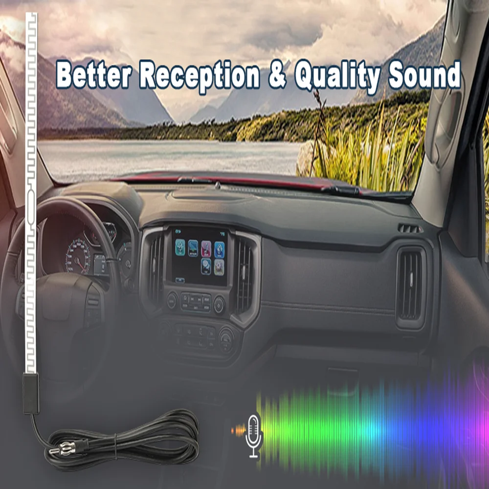 Car Stereo Hidden AM FM Radio Antenna for Vehicle Truck SUV