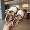 Girls PU Leather Shoes Princess Spring Black Soft-soled Children Kids Loafer Size 21-36 Footwear 6