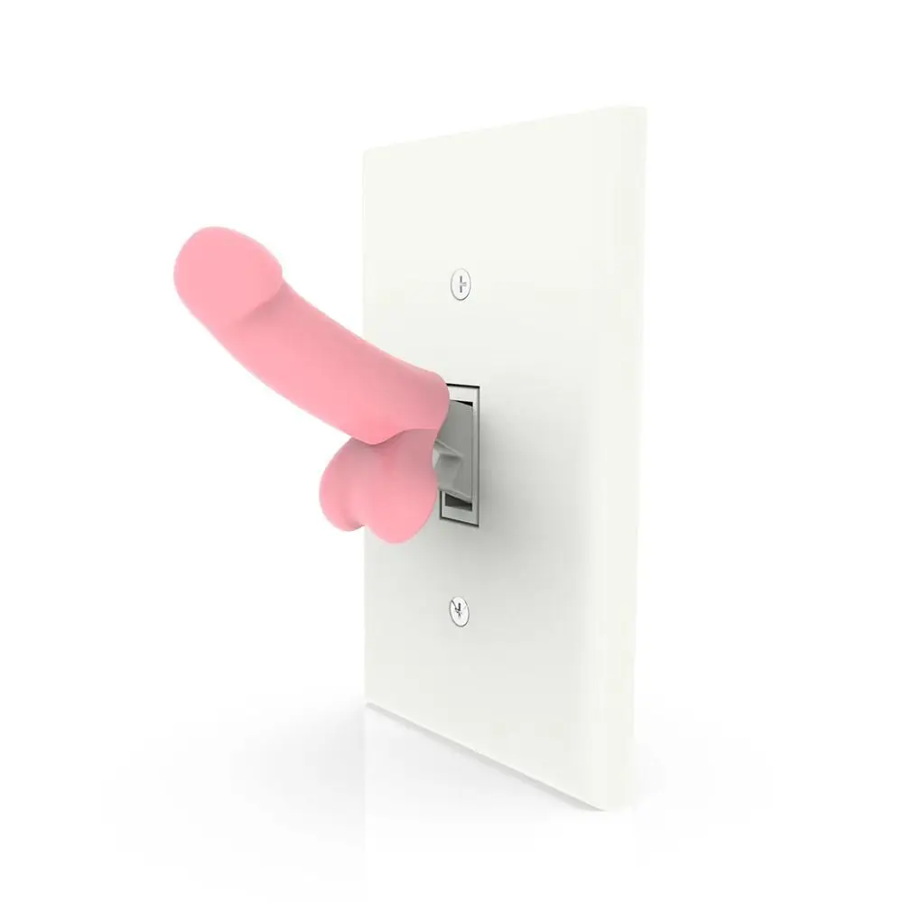 Quality Mini Dick Luminous Funny Toy Dick Prank Spoof Power Control Cap Funny Sucker Controller Decorative Caps 1Pc