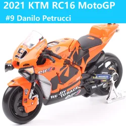 1/18 Scale Racing Motorcycle Model - Redbull GP Racing Edition (21 KTM RC16 9)