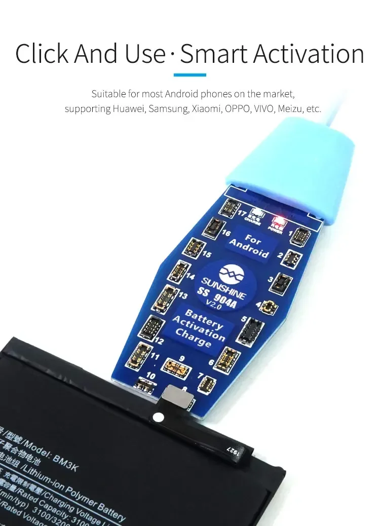 battery activation board android phone battery charger