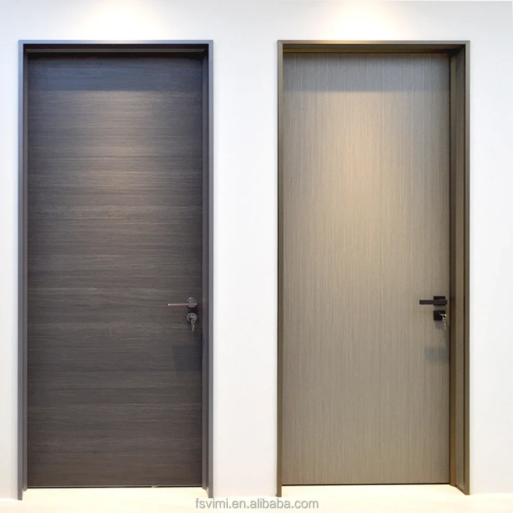 

hotel interior doors Aluminum honeycomb wood composite HPL moisture-proof fire prevention door soundproof room sensor door