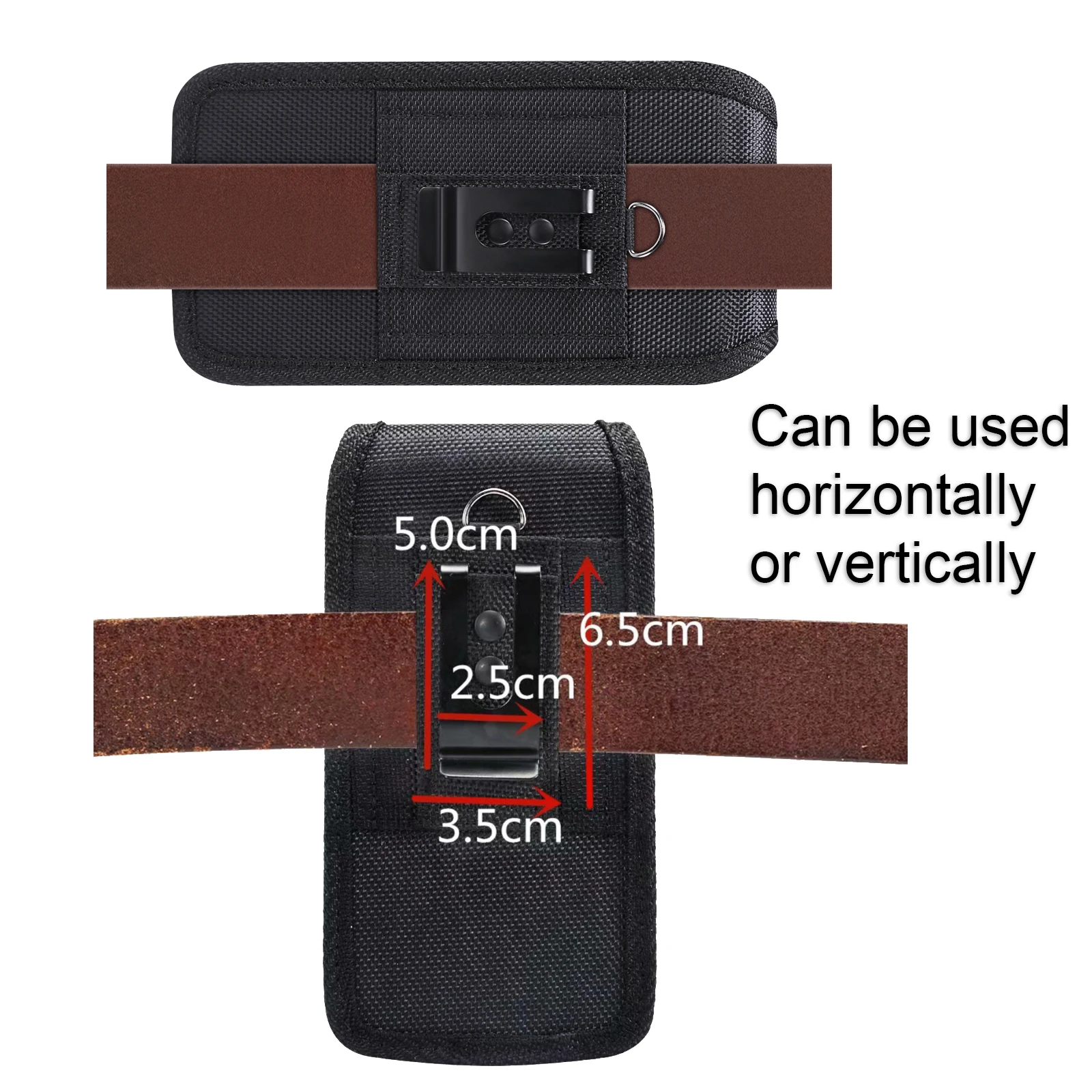 Nylon Waterproof Phone Belt Clip Case and Waist Bag Holder