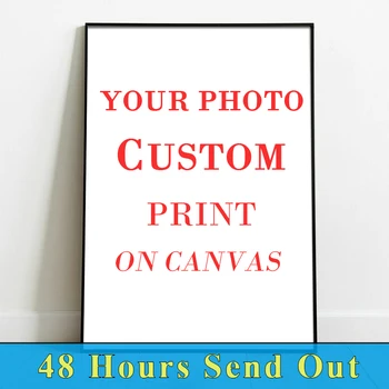 Stampe fotografiche personalizzate La tua foto su tela Poster da parete Dipinti decorativi su tela personalizzati Decorazioni estetiche per il soggiorno