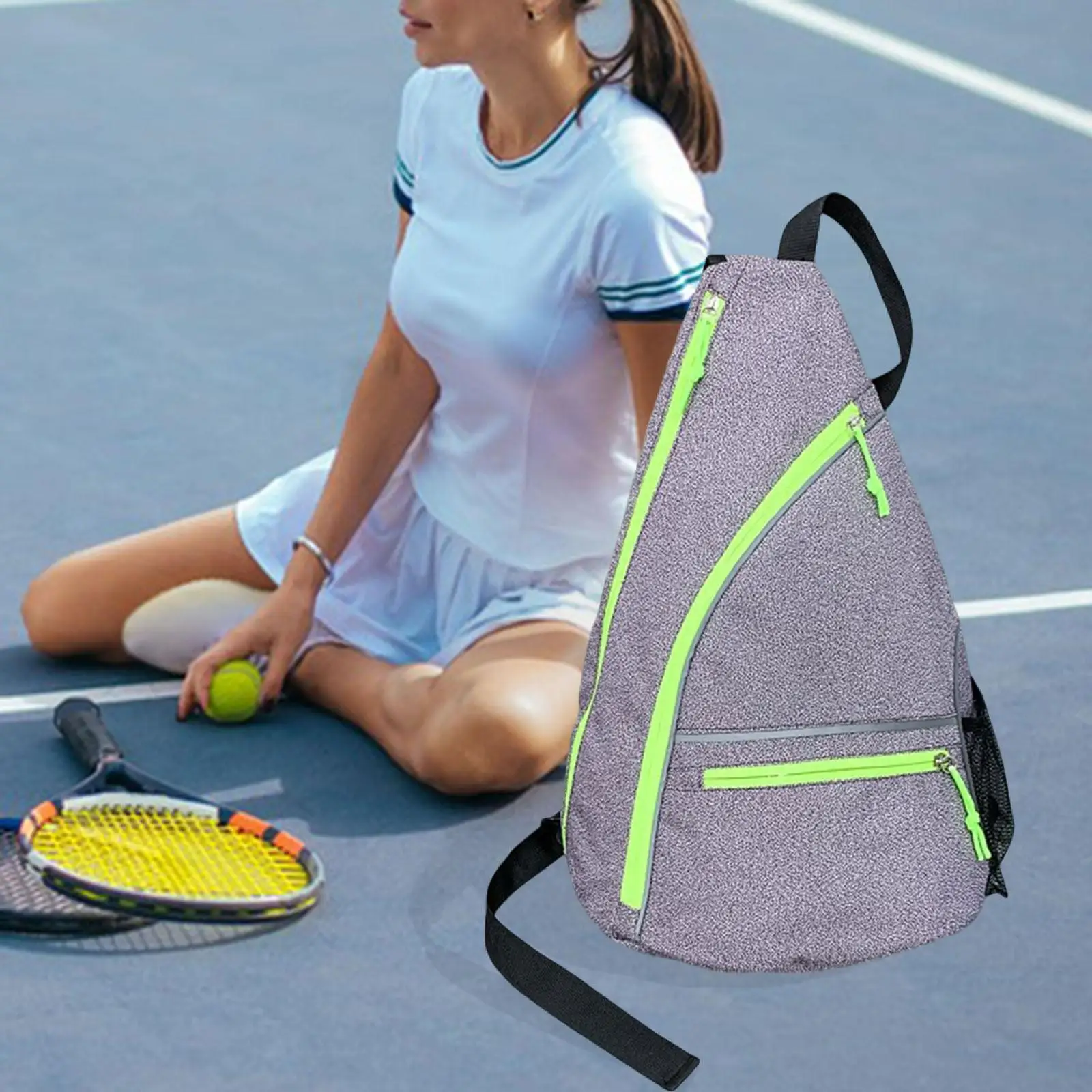 Pickleball Bag Waterproof Nylon Fitness Accessories Lightweight Versatile Pickleball Backpack for Ladies Beginners Men and Women