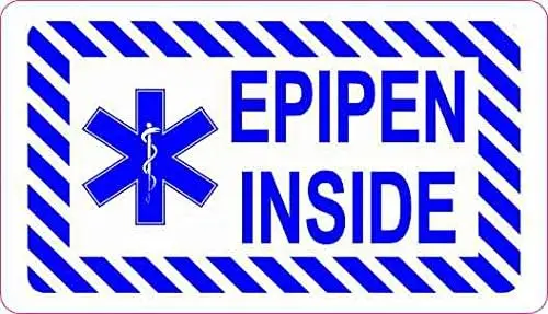 

Автомобильные наклейки EpiPen для оказания первой помощи, треугольная фотоаппликация для заднего стекла грузовика, водонепроницаемая