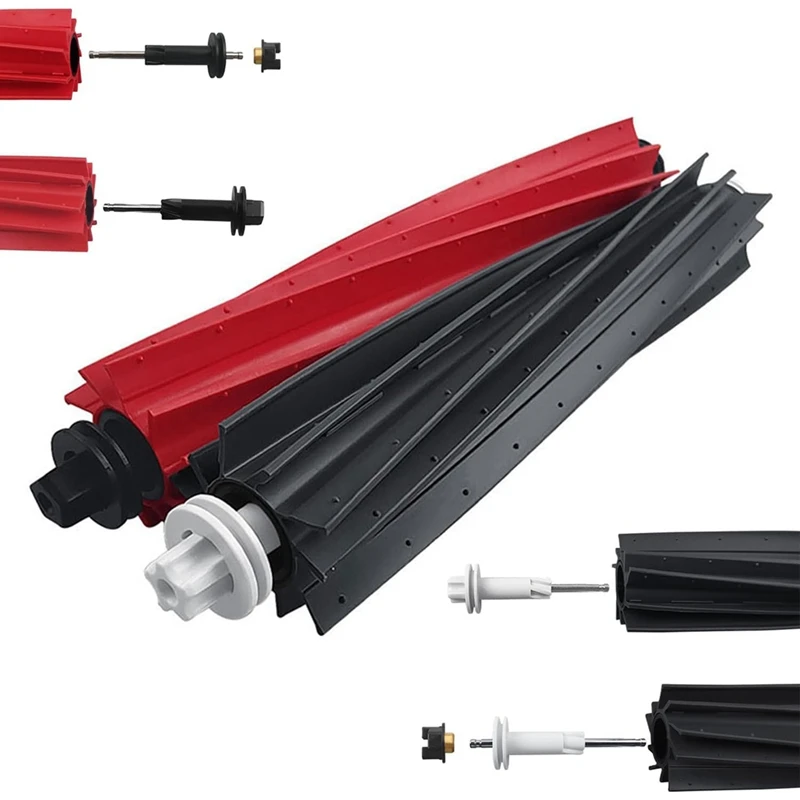 Фото 1 пара, прорезиненные Роликовые щетки для Xiaomi Roborock Q8 Max, Q8 Max +, Q5 Pro, Q5 Pro + №4