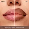 Face Secret Coffee Tones Beige Matte Lip Liner 3pcs/Set,Waterproof,Long-Lasting, Velvet Smooth Natural Soft Pencil Lipstick 3