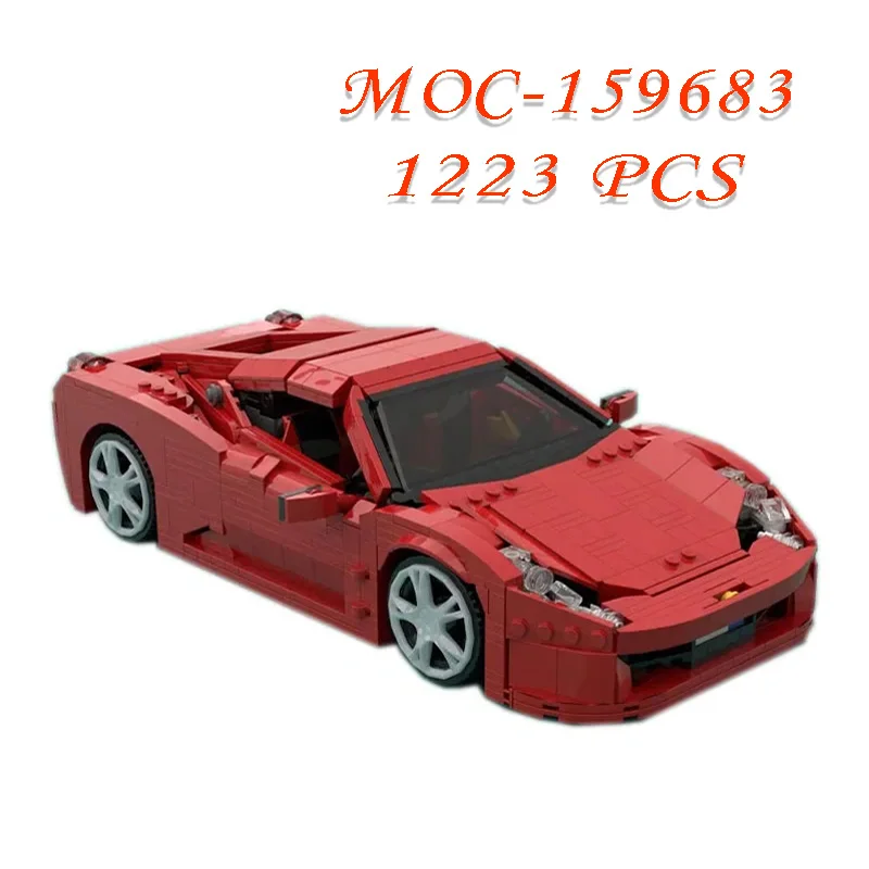 새로운 MOC-159683 자동차 럭셔리카 로고 자동 잠금 빌딩 블록 모델 빌딩 퍼즐, 생일 크리스마스 장난감 선물 장식품, 1223 개