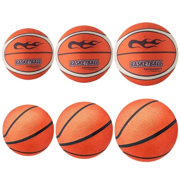 18/21/24cm Silent Basketball High-Resilience Bouncing Mute Ball Size 3/5/7 Training Foam Ball for Various Indoor Activities 1