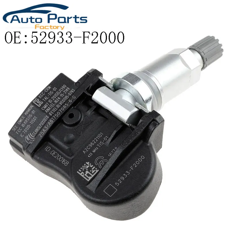 

Датчик давления в шинах для Hyundai Elantra I30, I30, Kia Optima, Niro 52933-F2000, 52933F2000, 2015-2022 гг.
