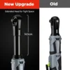 WORKPRO Power Tool 45N.M 3/8" Extended Ratchet Wrench Set With 2x12V Battery  Electric Ratchet Wrench with 10 Sockets 4