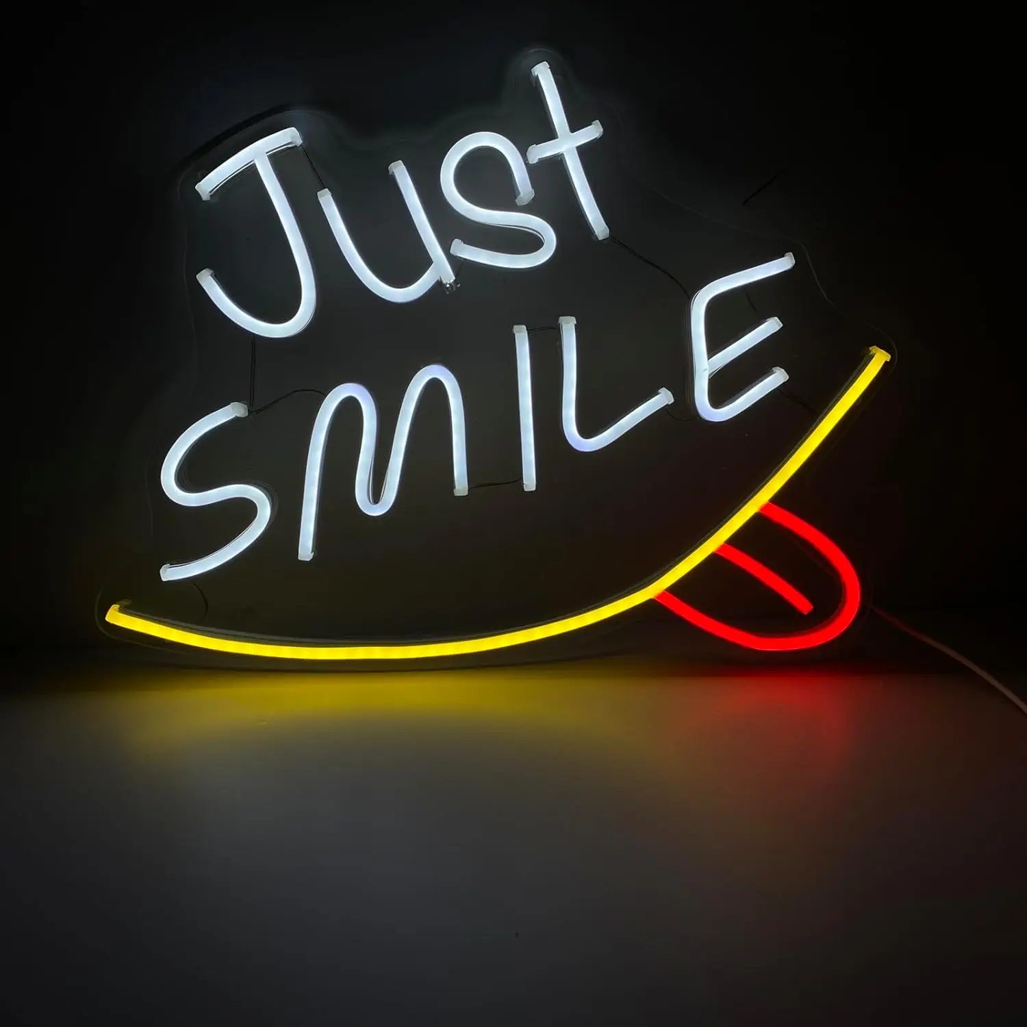 

Just Smile Neon Sign, USB LED Neon Signs for Wall Decor, Wedding, Engagement Party, Bedroom Decor, Party Decoration, Birthday