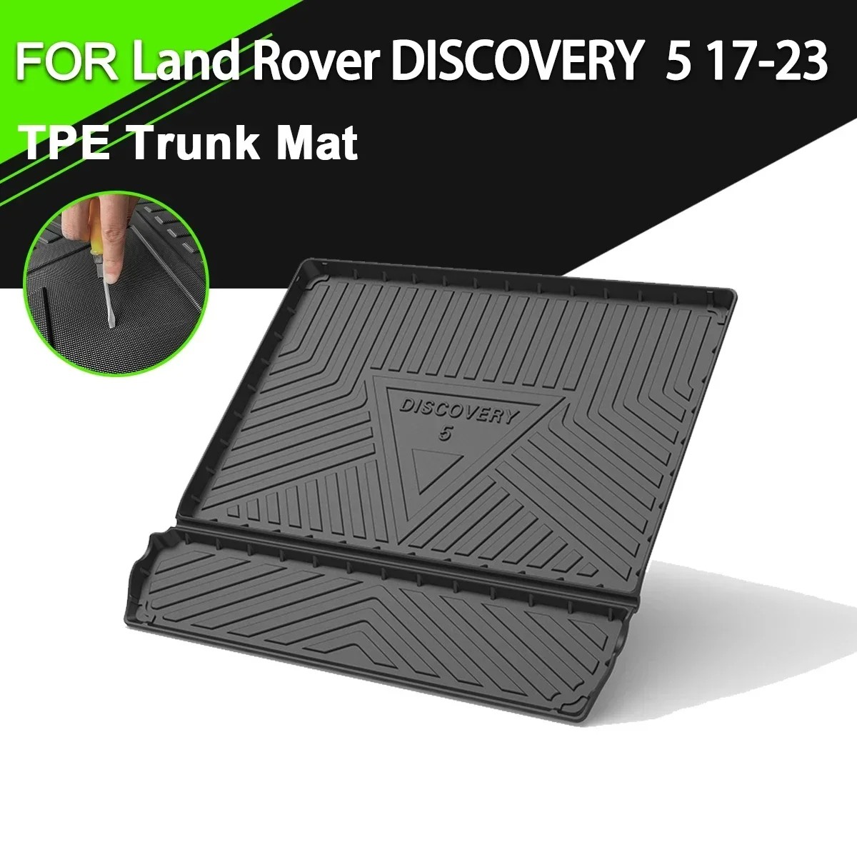 

Коврик для багажника автомобиля Land Rover DISCOVERY 5 2017-2023, водонепроницаемый нескользящий резиновый коврик для груза, аксессуары