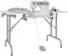 Sew Ready Folding Multipurpose Sewing Table - 47.5"" W X 28"" D Foldable White Hobby And Sewing Machine Table With Adjustable 1