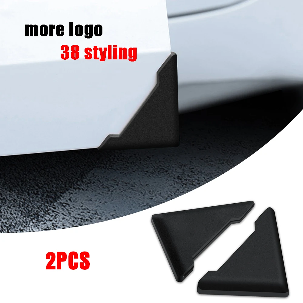 2Pcs Gomma Car Door Corner Cover Paraurti Crash Scratch Protector Sticker Per Audi Sline S Line R A3 A4 A5 A6 Q3 Q5 Q7 S6 S7 S8