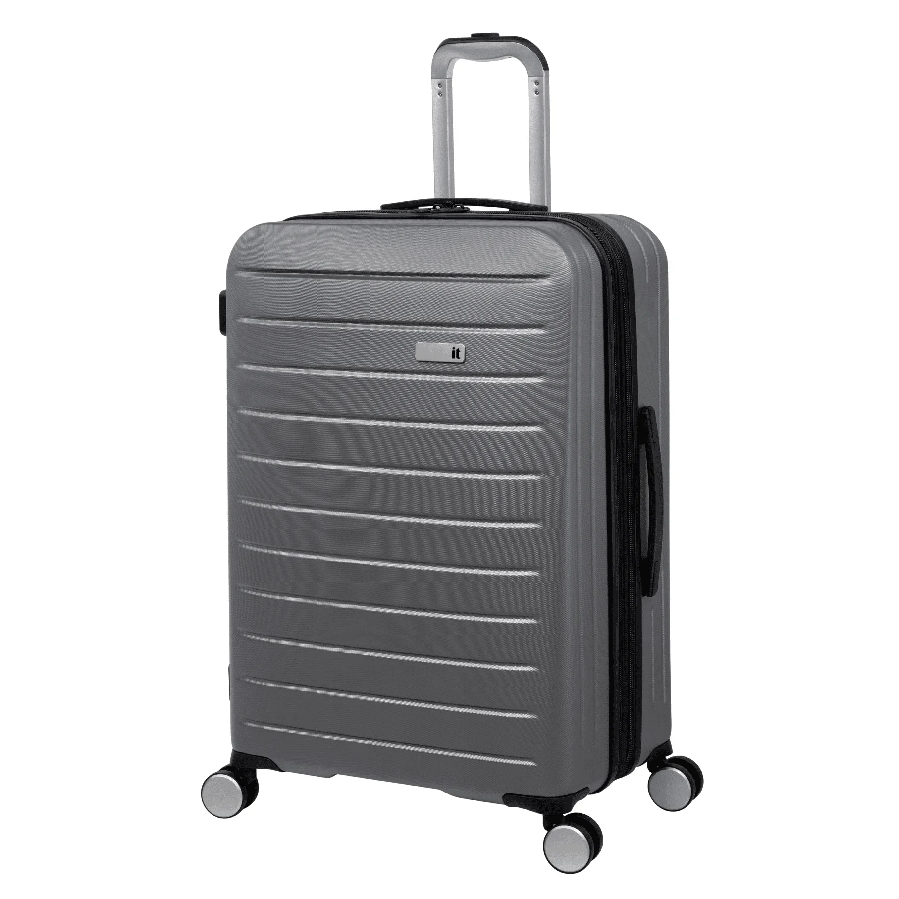 

Legion 28" Hardside Checked 8 Wheel Expandable Spinner, Silver
