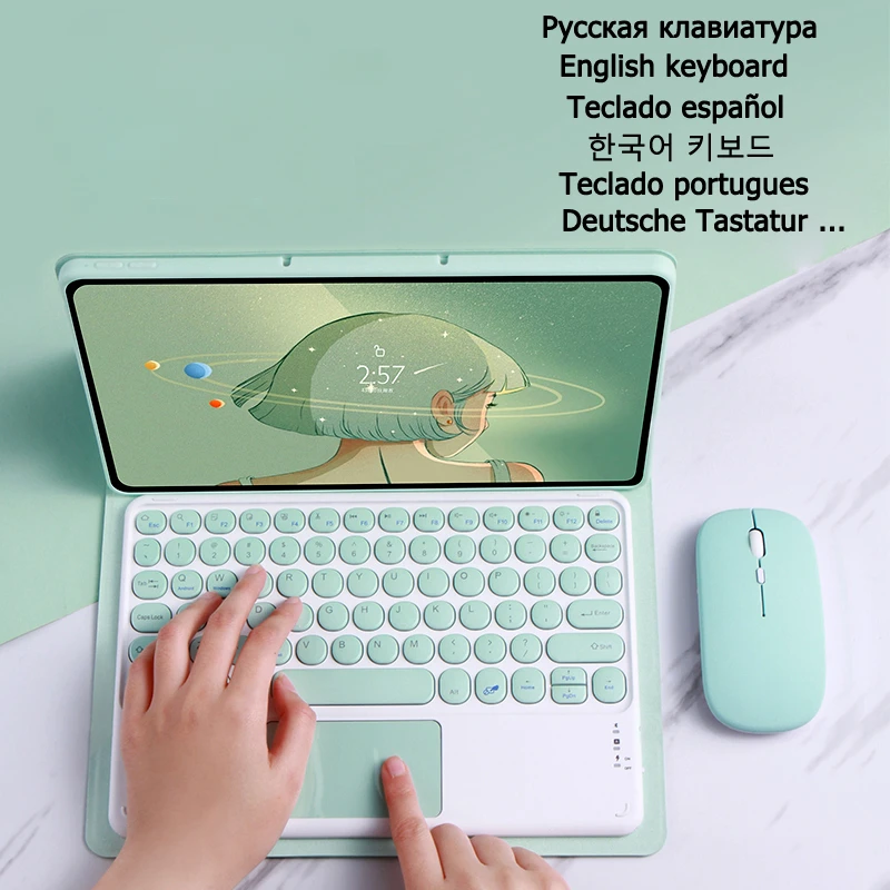 Capa de Teclado Touchpad para Lenovo Tab P11 2nd Gen Tb350fu Tb-350xu Lenovo Tab P11 Gen2 Case 11.5 Stand Cover