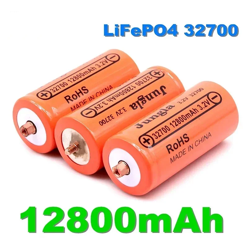 

100% Original 32700 12800mAh 3.2V Lifepo4 Rechargeable Battery Professional Lithium Iron Phosphate Power Battery with Screw