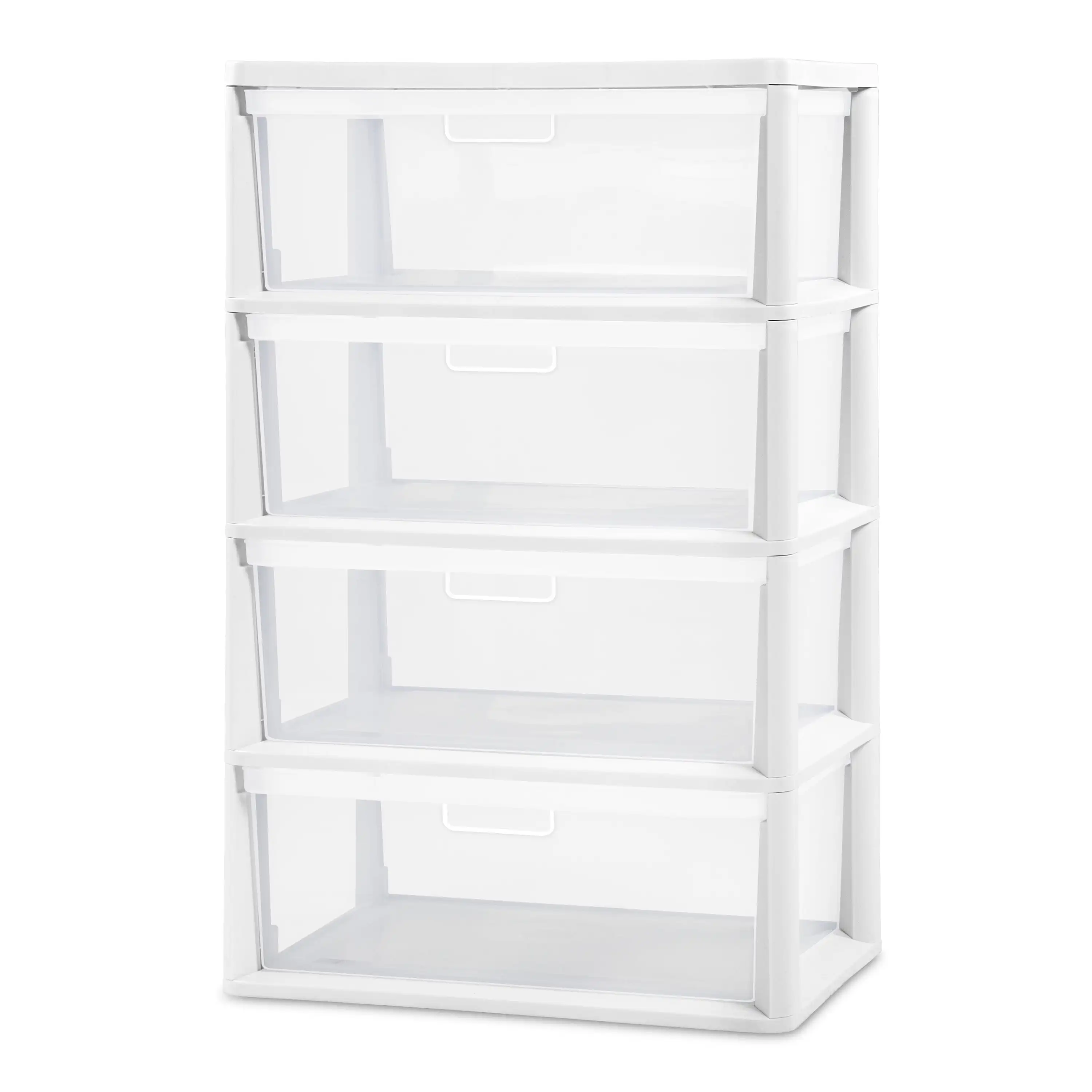 

Sterilite Wide 4 Drawer Tower White