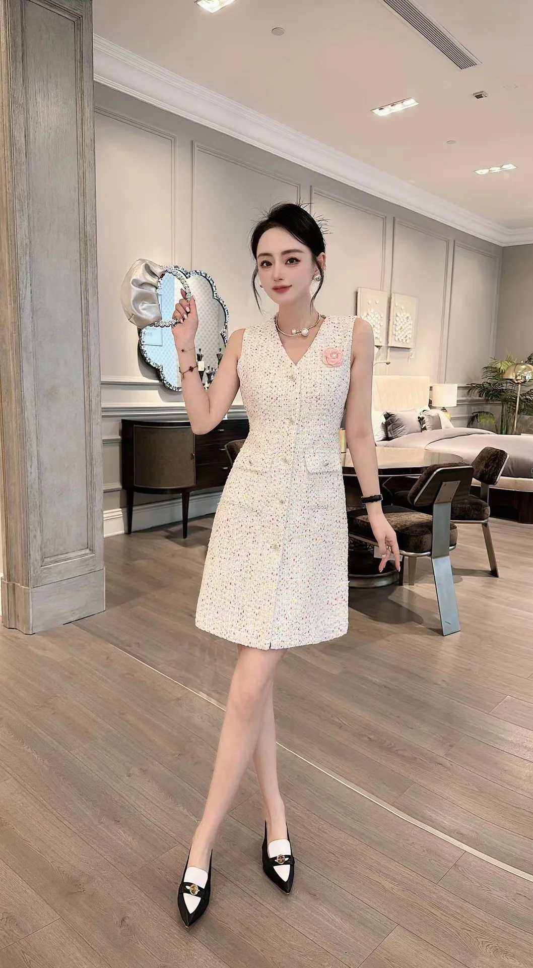 

2023 Spring/Summer Fashion New Women's Clothing Sleeveless Dress 0814