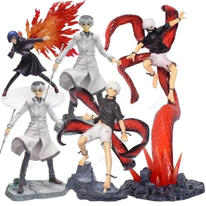 Tokyo Ghoul Figure Kaneki Ken Touka Kirishima Collectible Dolls Action Model Kaneki Ken 2 Heads Awakening Generation of Dark Toy