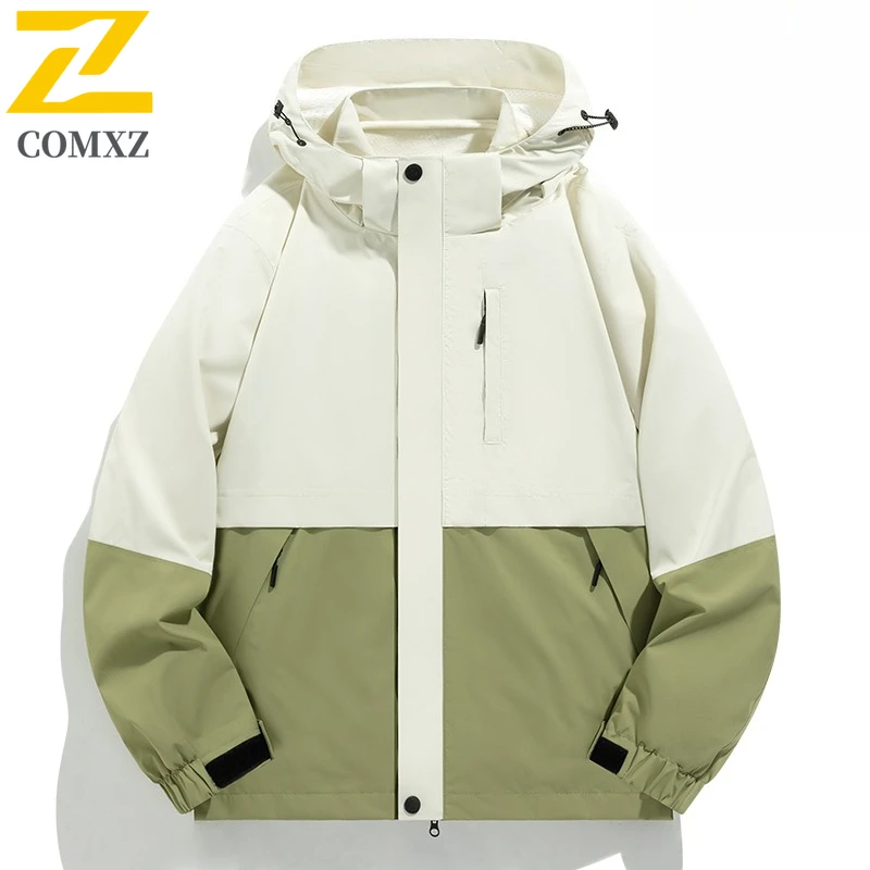 Men Women's 3-in-1 Jacket Waterproof Windproof Winter Thermal Ski Coat with Detachable Fleece Liner Outdoor Mountaineering Suit