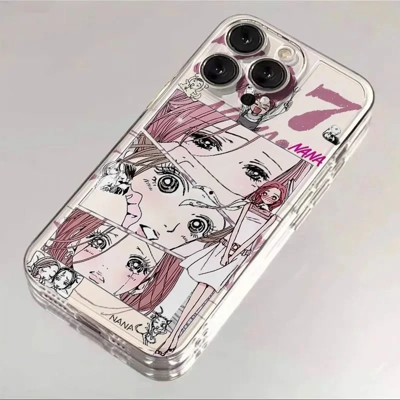 Japanese Cute Anime Girl INS Transparent Silicone Phone Case