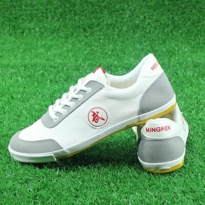 Martial Arts White Shoes Unisex Adult Exercise Chinese Traditional Tai Chi Kung Fu Team Performance Match