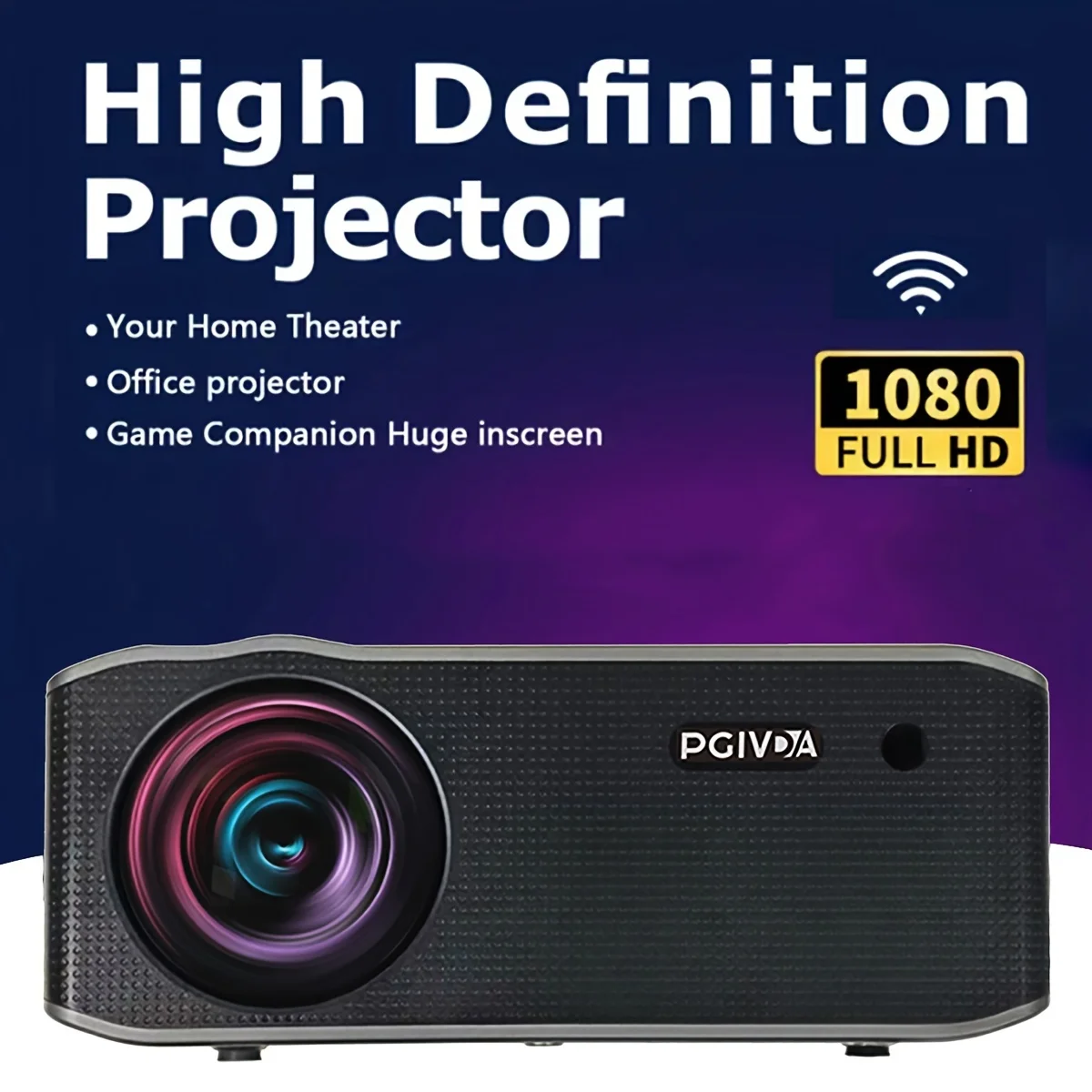 5G WiFi Wireless Native Full HD 1080P Projector Home Theater Video Projector Portable Outdoor