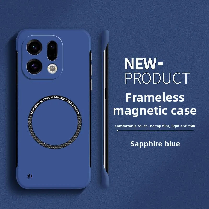 Ultra Thin Frameless Magnetic Phone Case - Rugged Matte Protective Cover