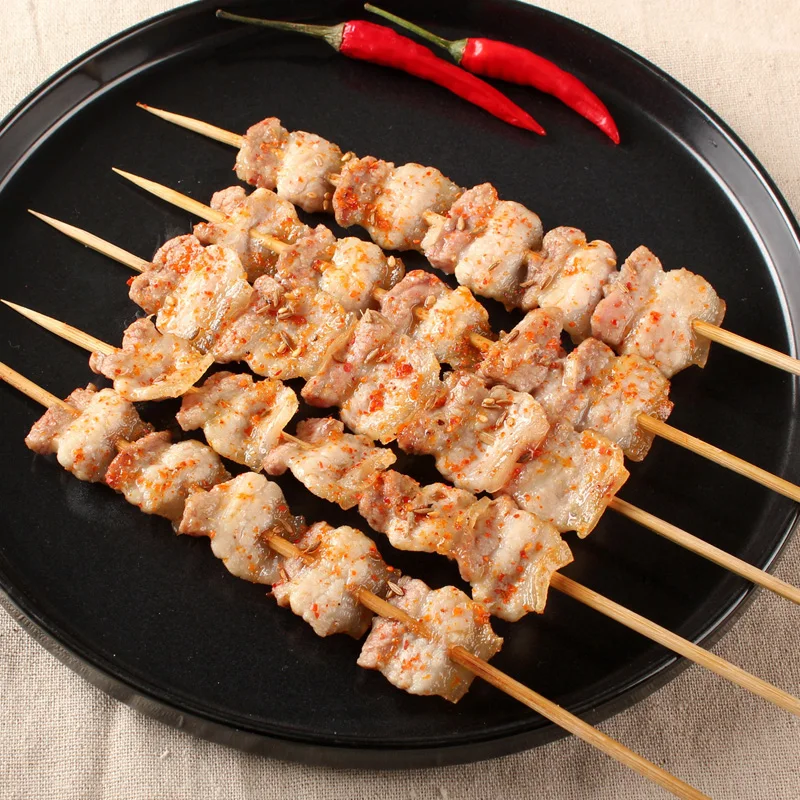 200 Spiedini In Bambù Per Barbecue BBQ - Bastoncini Per Shish Kebab E Frutta (30cm)