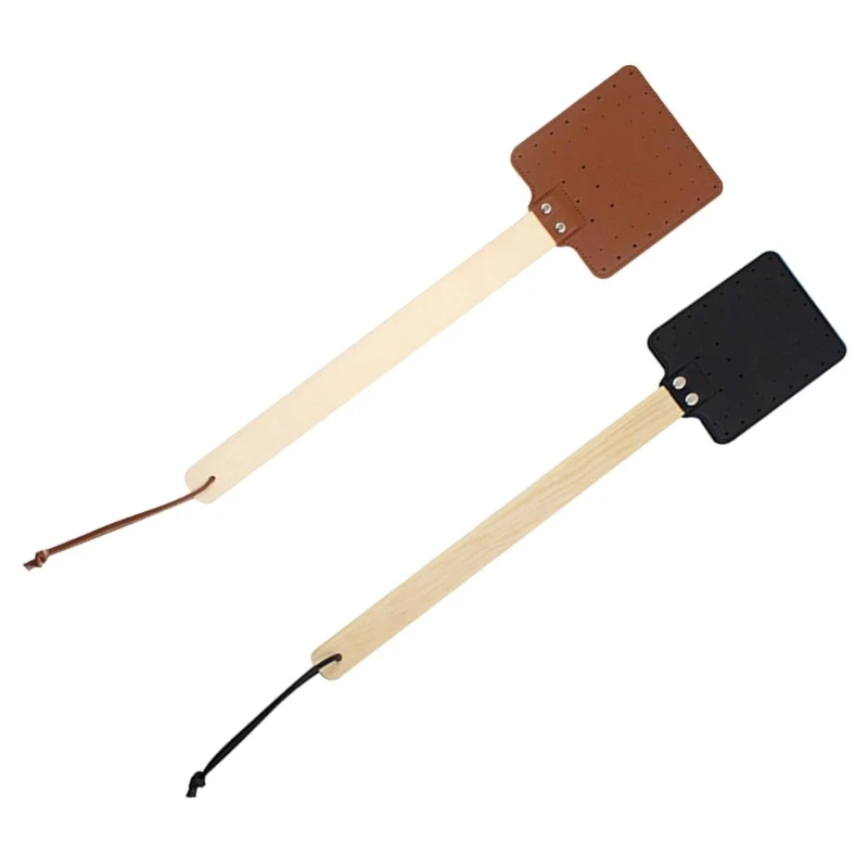 PU Leather Fly Swatters with Handle and Head for Indoor and Outdoor Use fly swatter