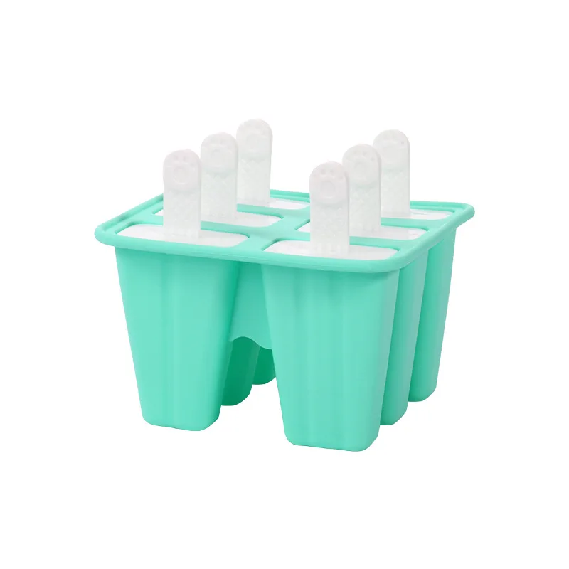 Hochwertige BPA-freie Silikon-Eis am Stiel-Formen mit 6/10 wiederverwendbaren Stäbchen – leicht zu lösende, selbstgemachte Eis-Pop-Maker für Kinder und Familien – Detail 8