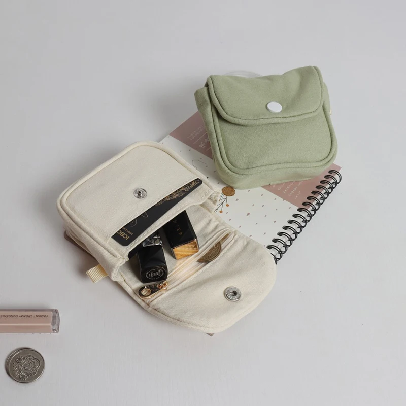 

Портативный кошелек для монет, новый однотонный мини кошелек для наличных, легкая Хлопковая сумка для наушников, Женский кошелек для ключей, дорожный держатель для карт
