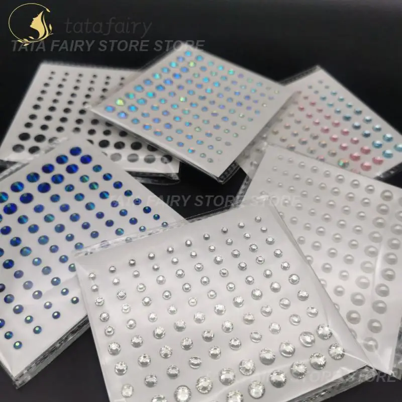 

Decoration Acrylic Facial Stick-on Drill Water Drill Colorful Multi-size Easy To Apply Trendy Top-rated Makeup Forehead Pearl