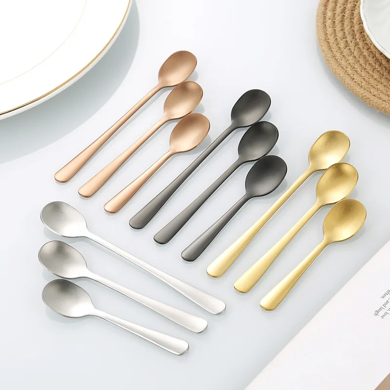 Stainless Steel Spoon Stainless Steel Spoon Set 4PCS 304 Stainless Steel Seasoning Coffee Salt Spoon
