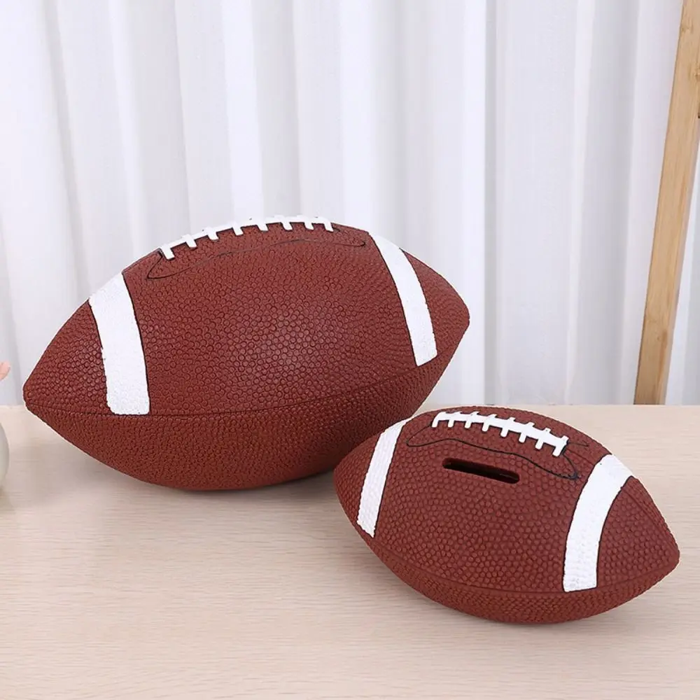 Creative Rugby Football Coin Savings Tank Large Capacity American Football Rugby Money Tank Durable INS Kids Storage Box Adults