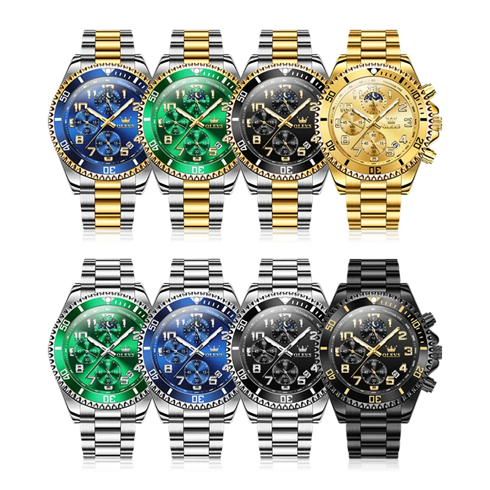 olevs watch 2926 original gold mens watch multifunctional chronograph quartz watch waterproof moon phase watches box gifts OLEVS Watch 2926 Original Gold Mens Watch Multifunctional Chronograph Quartz Watch Waterproof Moon Phase Watches Box Gifts 6