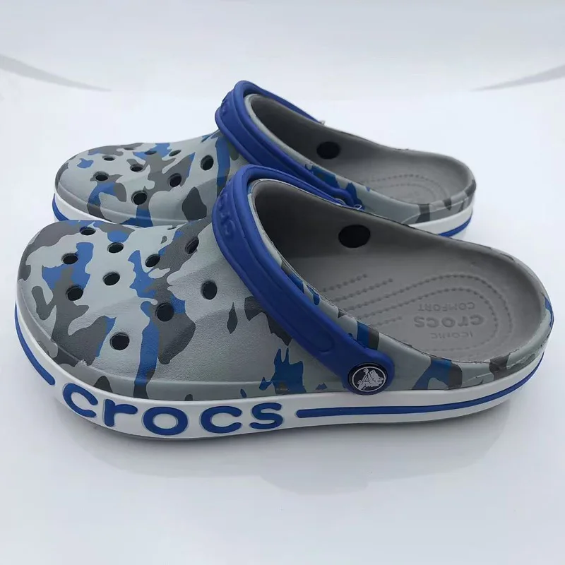 Closed Toe Sandals Crocs Camouflage Classic Clog Men's Women's Casual Unisex Outdoor Breathable Beach