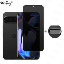 Enhanced Privacy Tempered Glass Screen Protector with Camera Protection - Pixel 9 (1 Glass and 1 Len)